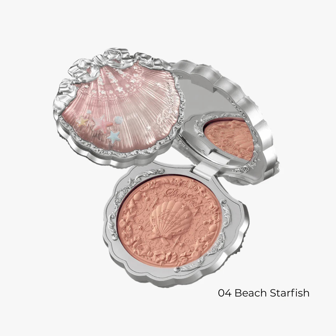 FARD À JOUES SOIE SATINÉE COLLECTION SHELL'S JEWEL FLOWER KNOWS 5G #01 PETAL PEARL