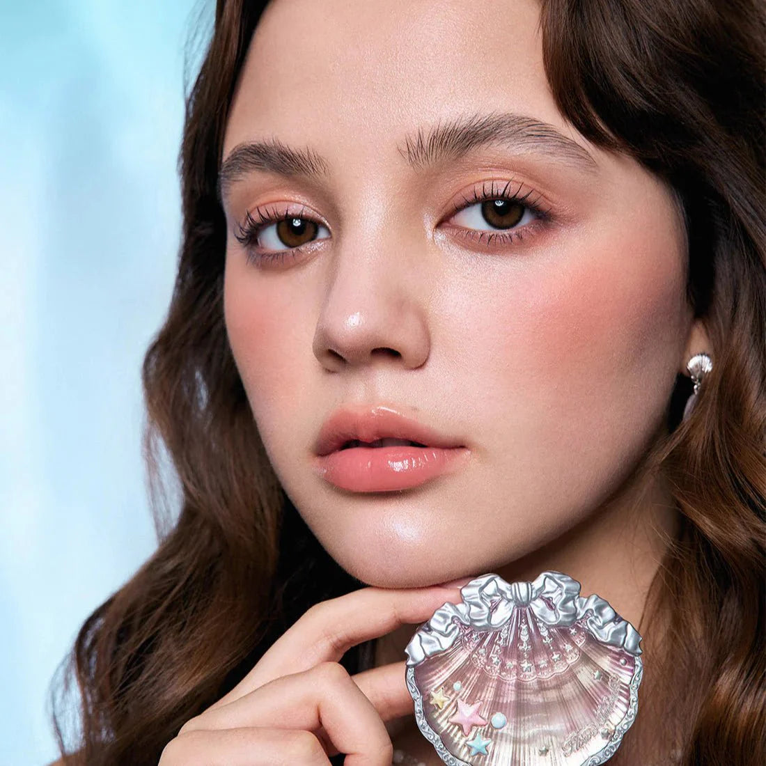 FARD À JOUES SOIE SATINÉE COLLECTION SHELL'S JEWEL FLOWER KNOWS 5G #01 PETAL PEARL