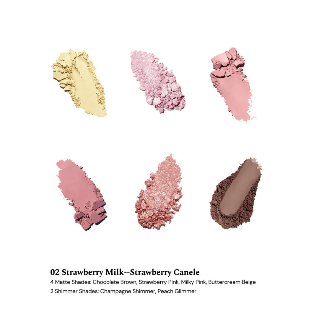 FLOWER KNOWS SWEET BEAR 6-COLOR EYESHADOW PALETTE - 3 COLOURS