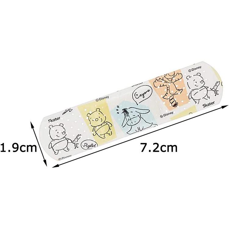 SKATER WINNIE THE POOH FIRST AID BANDAGES SIZE M 20 SHEETS