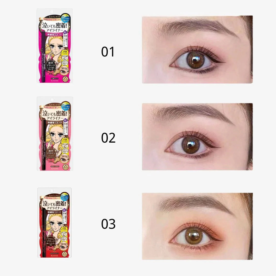 KISSME HEROINE MAKE SMOOTH LIQUID EYELINER SUPER KEEP 0.4ML – 03 BROWN BLACK