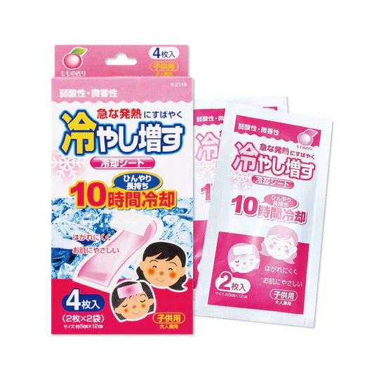 KOKUBO COOLING SHEETS CHILDREN'S PEACH SCENT 16 SHEETS