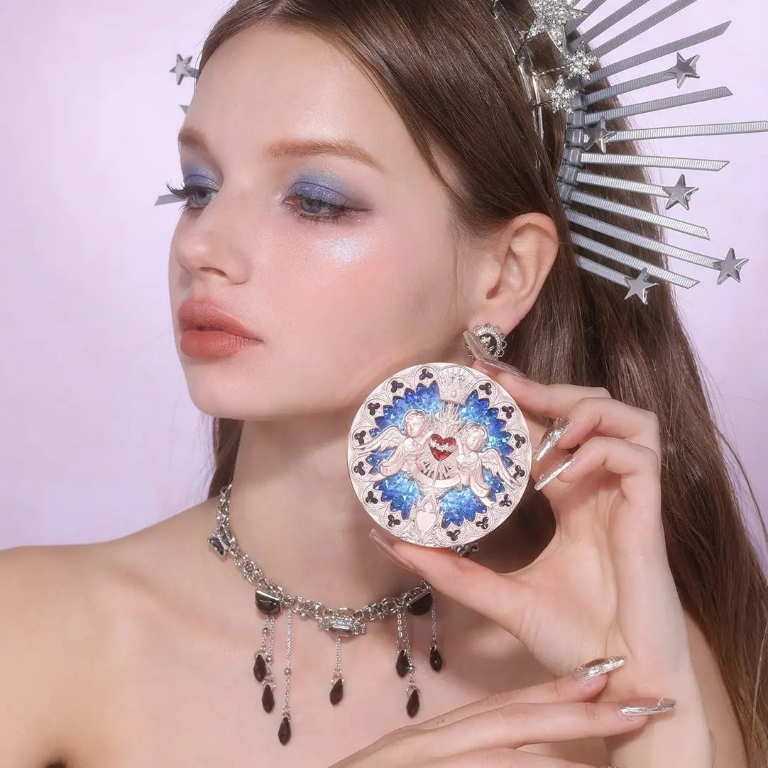 FLOWER KNOWS LITTLE ANGEL EMBOSSED HIGHLIGHTER POWDER #L04 MOON RIVER