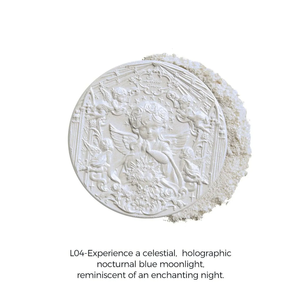 FLOWER KNOWS LITTLE ANGEL EMBOSSED HIGHLIGHTER POWDER #L04 MOON RIVER