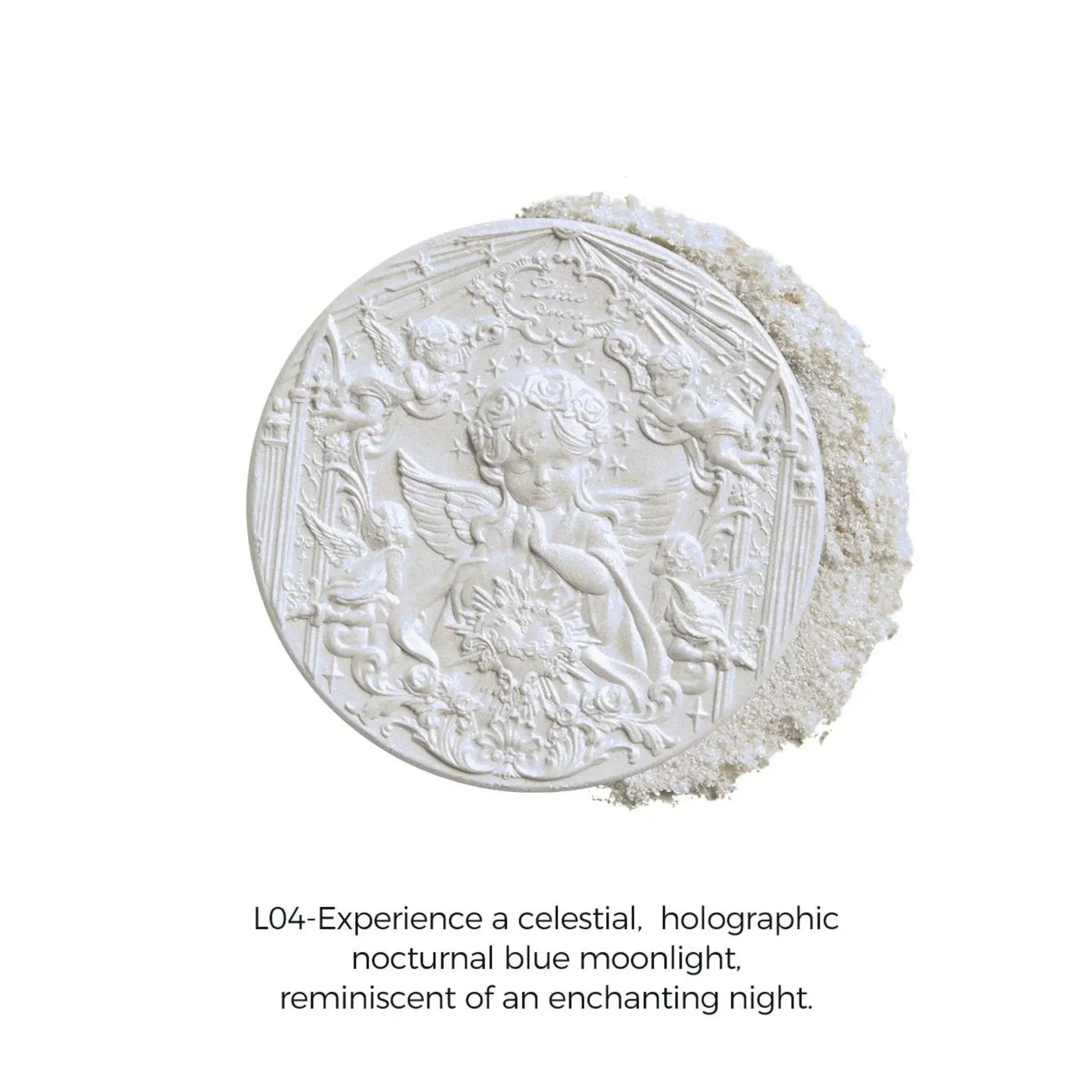 FLOWER KNOWS LITTLE ANGEL EMBOSSED HIGHLIGHTER POWDER #L04 MOON RIVER