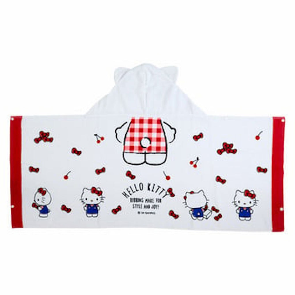 SANRIO HELLO KITTY HOODED TOWEL CLOVER DESIGN
