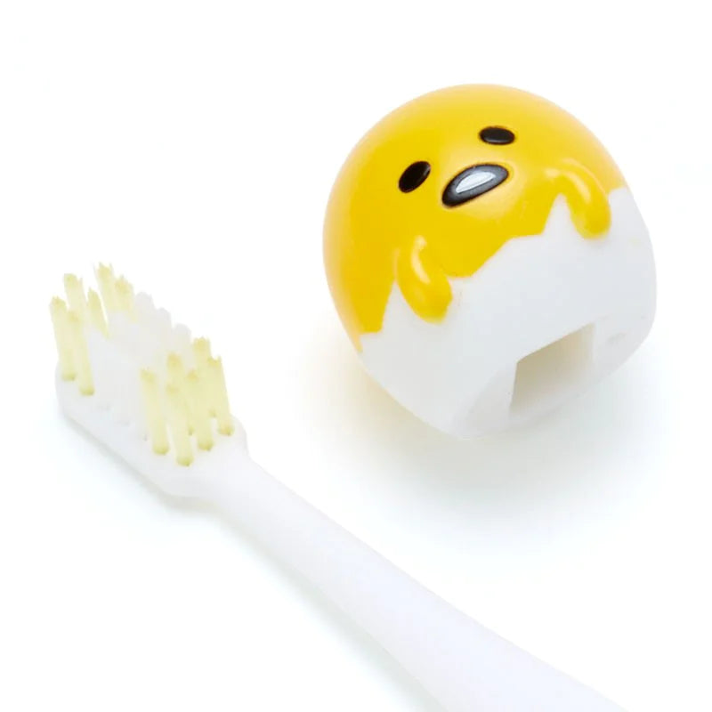 SANRIO GUDETAMA CHARACTER TOOTHBRUSH WITH SUCTION CUP