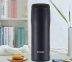 TIGER STAINLESS STEEL BOTTLE MJE-A BLACK 0.48L
