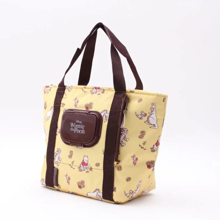 SKATER INSULATED LUNCH BAG WITH WET TISSUE POCKET WINNIE THE POOH