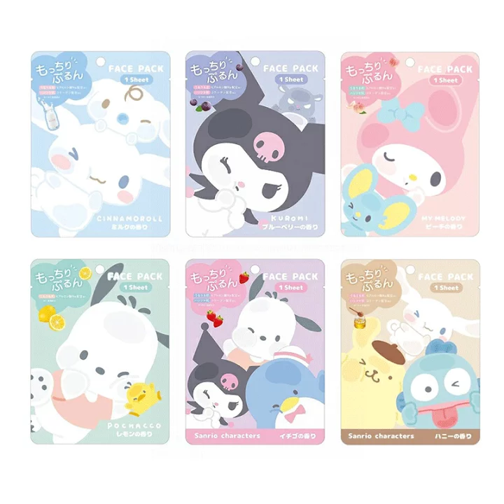 Sanrio Characters Hyaluronic Acid Collagen Contains Moisturizing Sheet Mask Face Mask 1 piece