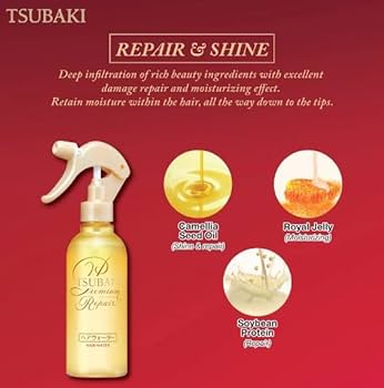 Shiseido Tsubaki Premium Repair Hair Water 220ml - Image 4