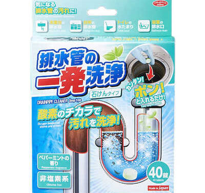 Aimedia One-shot cleaning of drain pipe Soap type (4g*40 tablets)