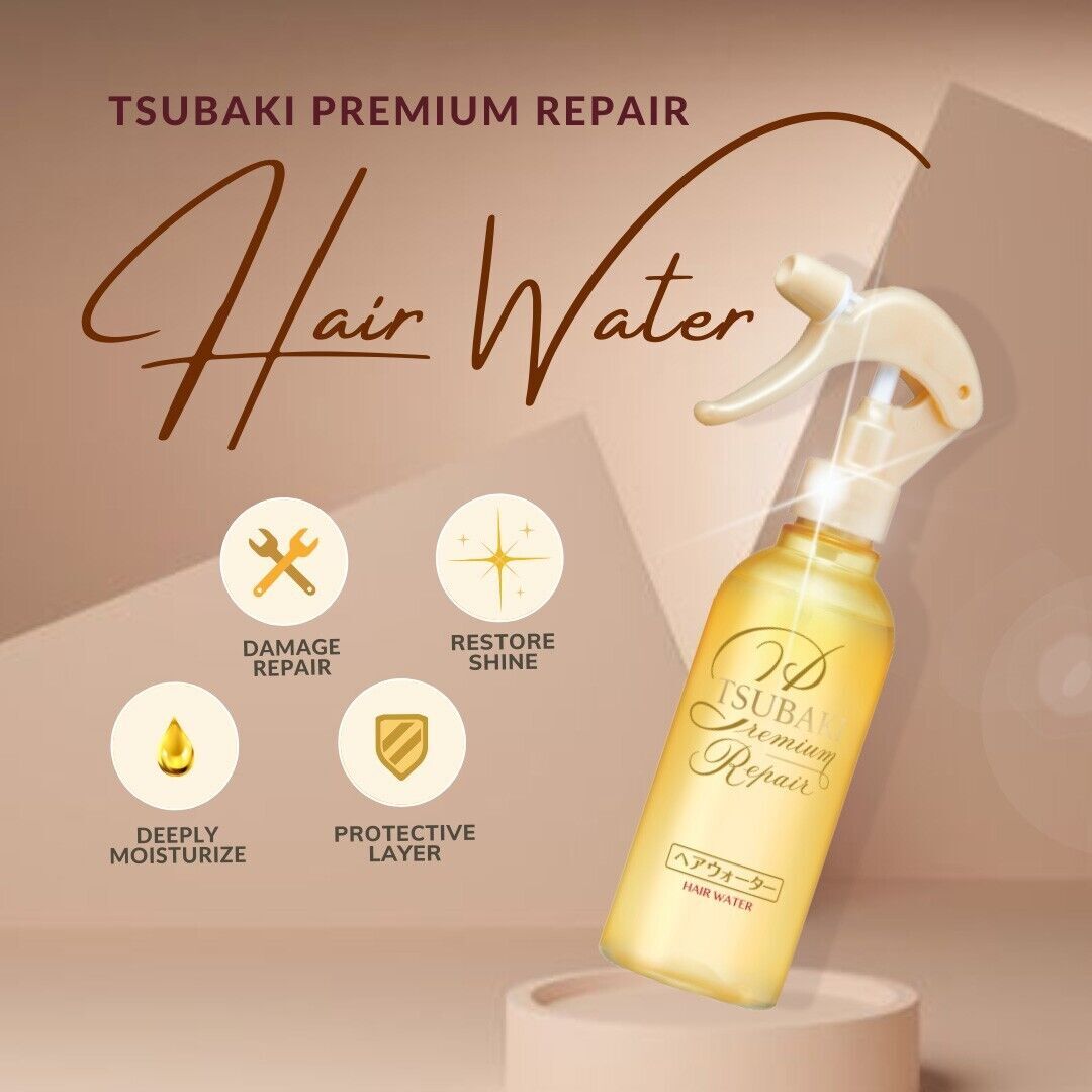 Shiseido Tsubaki Premium Repair Hair Water 220ml - Image 6