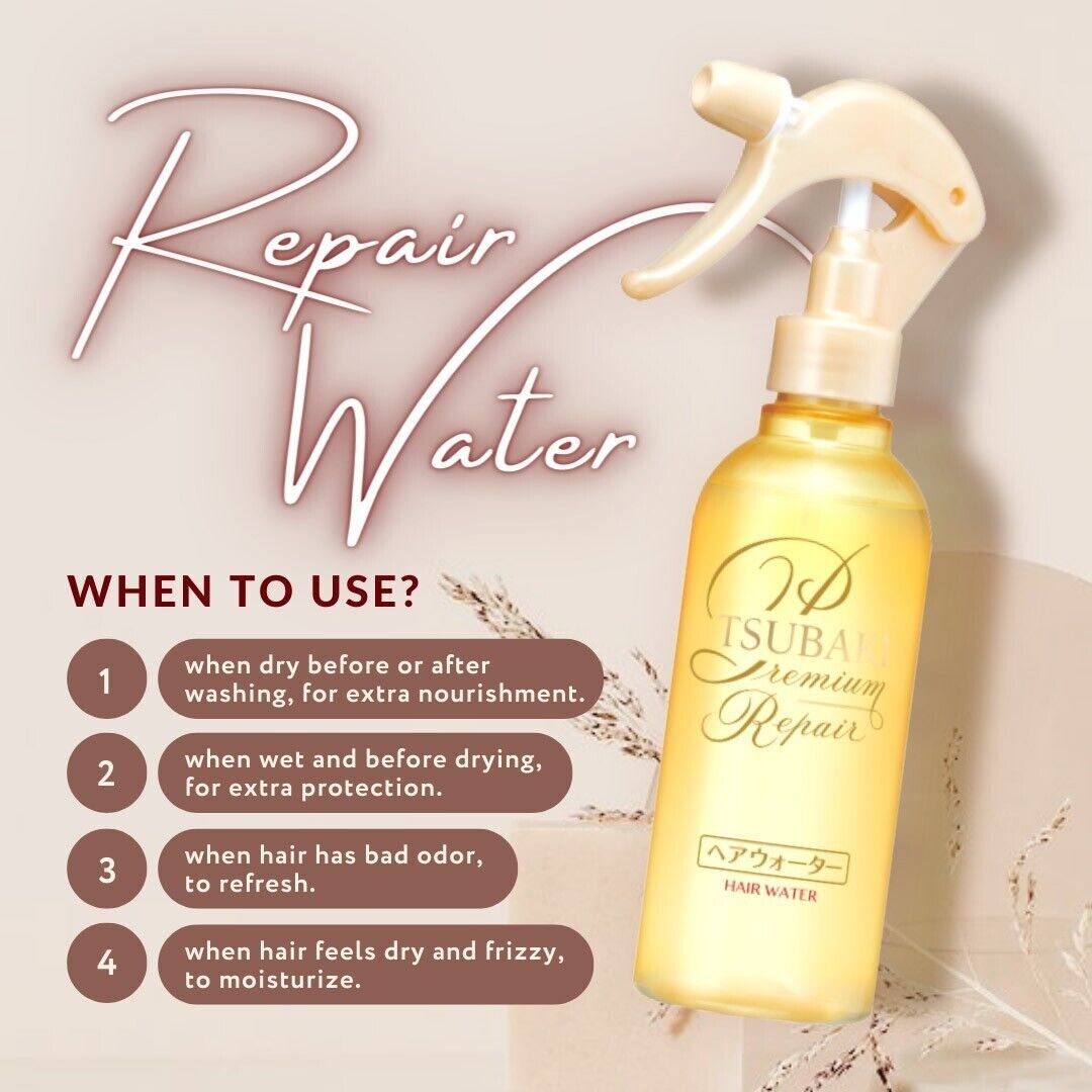 Shiseido Tsubaki Premium Repair Hair Water 220ml - Image 7