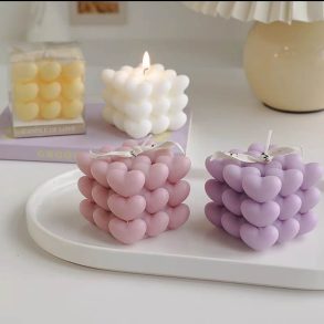 Heart Cube Candle
