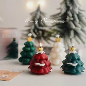 Holiday Christmas Tree Candle