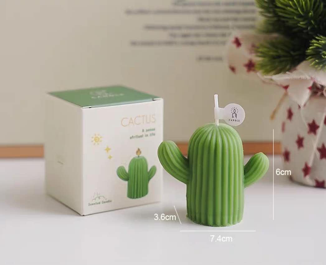Cactus Shaped Candle