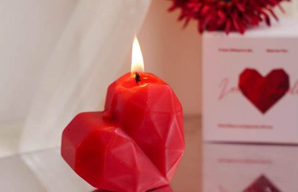 3D Heart Candle