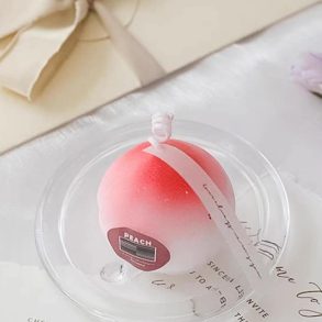Cute Peach-Shaped Candle