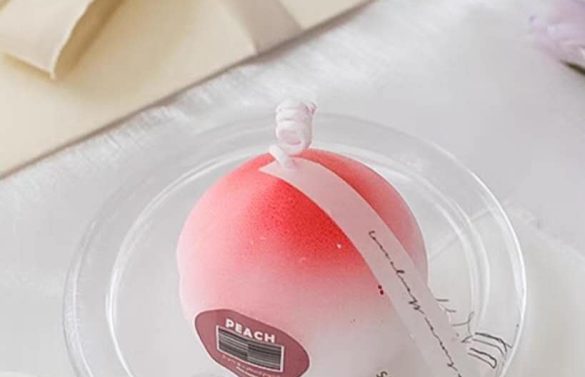 Cute Peach-Shaped Candle