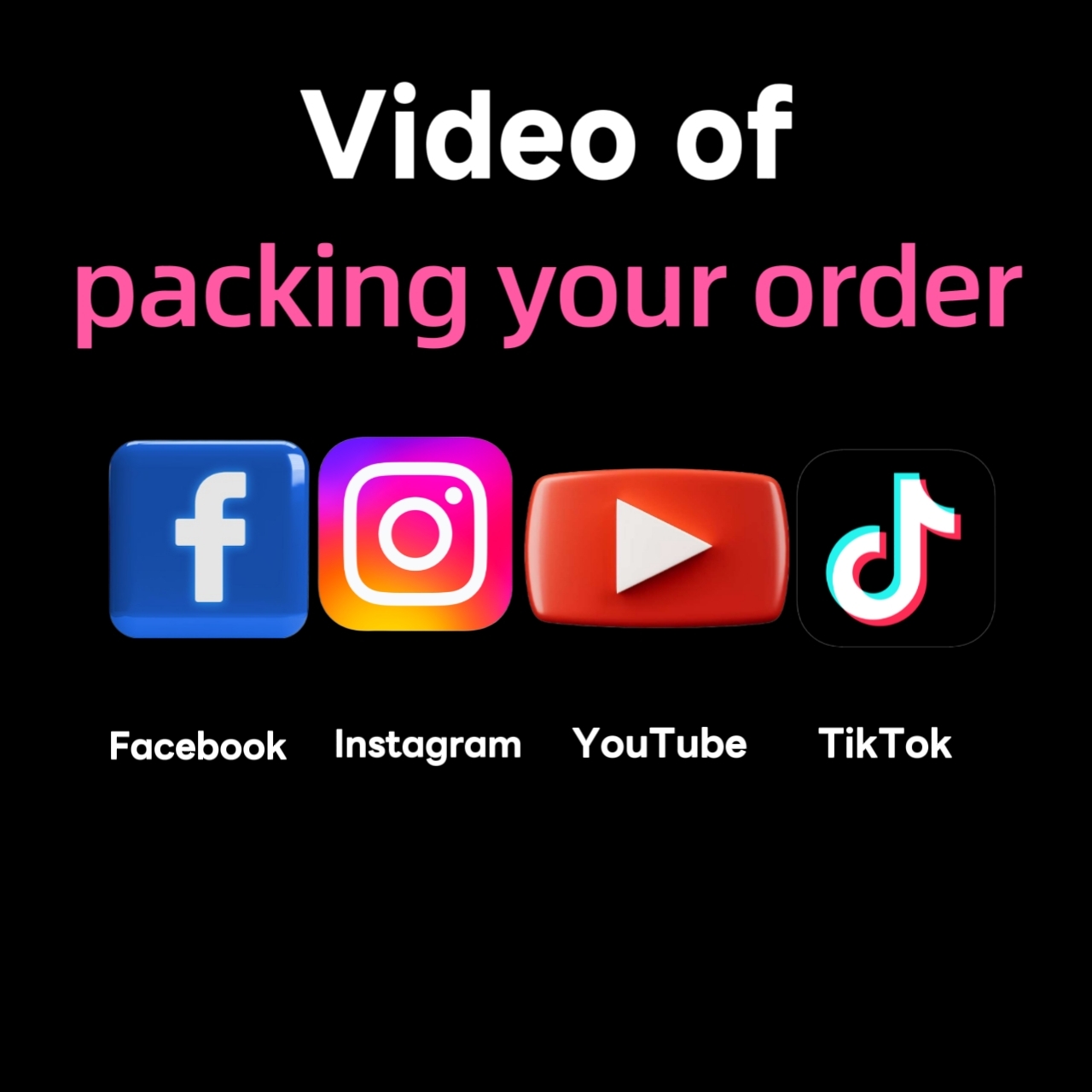 Video Of Packing Your Order